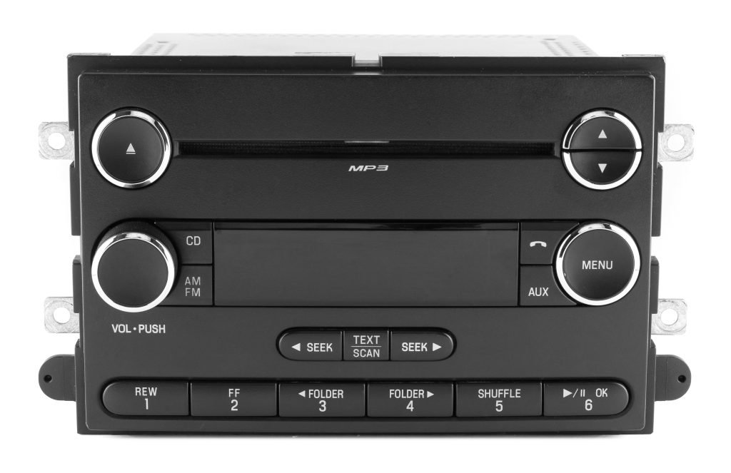 Front view OEM Ford EC2T‑18C869‑AB CD player radio